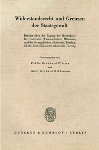 Abbildung von: Widerstandsrecht und Grenzen der Staatsgewalt. - Duncker & Humblot