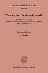 Abbildung von: Wohnungsbau für Minderbemittelte. - fibre