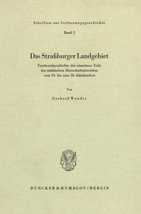 Abbildung von: Das Straßburger Landgebiet. - Duncker & Humblot