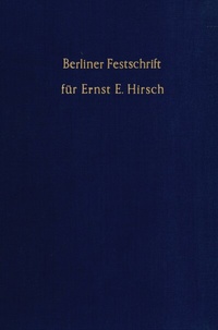Abbildung von: Berliner Festschrift. - Duncker & Humblot
