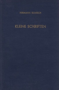 Abbildung von: Kleine Schriften. - Duncker & Humblot