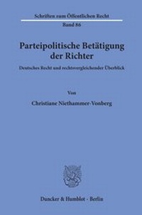 Abbildung von: Parteipolitische Betätigung der Richter. - fibre