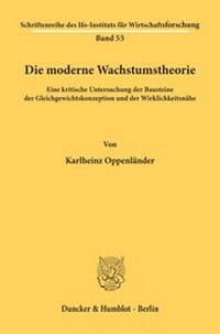 Abbildung von: Die moderne Wachstumstheorie. - fibre
