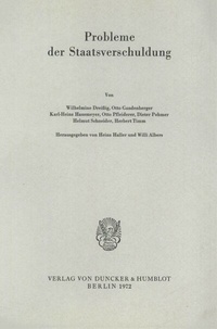Abbildung von: Probleme der Staatsverschuldung. - Duncker & Humblot