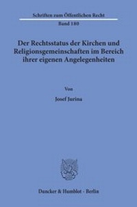 Abbildung von: Der Rechtsstatus der Kirchen und Religionsgemeinschaften im Bereich ihrer eigenen Angelegenheiten. - fibre