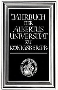 Abbildung von: Jahrbuch der Albertus-Universität zu Königsberg-Pr. - fibre