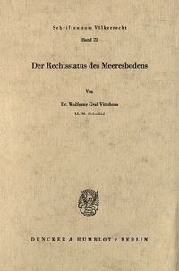 Abbildung von: Der Rechtsstatus des Meeresbodens. - fibre