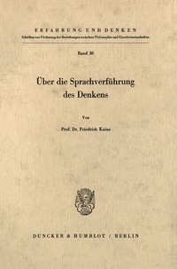 Abbildung von: Über die Sprachverführung des Denkens. - fibre