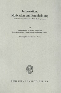 Abbildung von: Information, Motivation und Entscheidung. - Duncker & Humblot