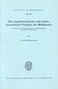 Abbildung von: Das staatstheoretische und rechtstheoretische Problem des Beliehenen. - fibre