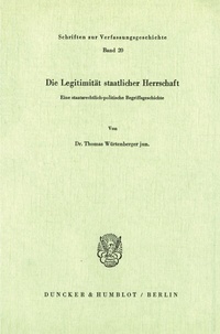 Abbildung von: Die Legitimität staatlicher Herrschaft. - fibre