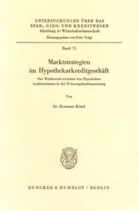 Abbildung von: Marktstrategien im Hypothekarkreditgeschäft. - fibre