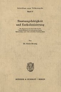 Abbildung von: Staatsangehörigkeit und Entkolonisierung. - fibre