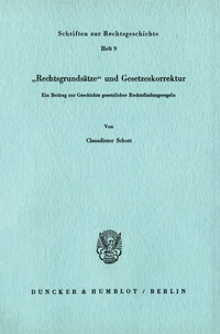 Abbildung von: "Rechtsgrundsätze" und Gesetzeskorrektur. - fibre