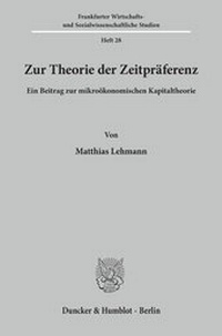 Abbildung von: Zur Theorie der Zeitpräferenz. - fibre