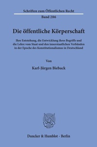 Abbildung von: Die öffentliche Körperschaft. - fibre