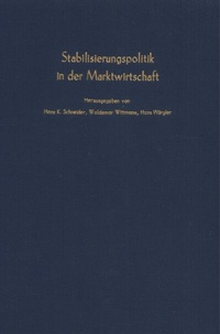 Abbildung von: Stabilisierungspolitik in der Marktwirtschaft. - Duncker & Humblot