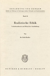 Abbildung von: Realistische Ethik. - Duncker & Humblot