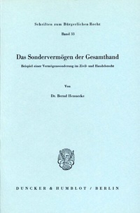 Abbildung von: Das Sondervermögen der Gesamthand. - fibre