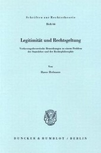 Abbildung von: Legitimität und Rechtsgeltung. - fibre