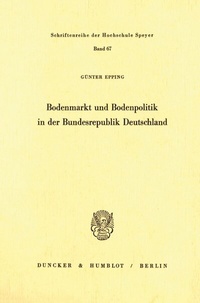 Abbildung von: Bodenmarkt und Bodenpolitik in der Bundesrepublik Deutschland. - fibre