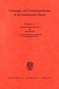 Abbildung von: Verfassungs- und Verwaltungsreformen in den sozialistischen Staaten. - fibre