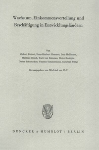Abbildung von: Wachstum, Einkommensverteilung und Beschäftigung in Entwicklungsländern. - Duncker & Humblot