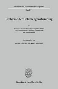 Abbildung von: Probleme der Geldmengensteuerung. - Duncker & Humblot