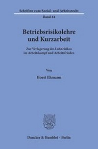 Abbildung von: Betriebsrisikolehre und Kurzarbeit. - fibre