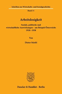 Abbildung von: Arbeitslosigkeit. - Duncker & Humblot