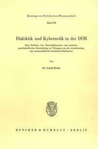 Abbildung von: Dialektik und Kybernetik in der DDR. - Duncker & Humblot