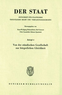 Abbildung von: Von der ständischen Gesellschaft zur bürgerlichen Gleichheit. - fibre