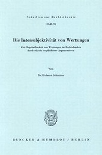 Abbildung von: Die Intersubjektivität von Wertungen. - fibre