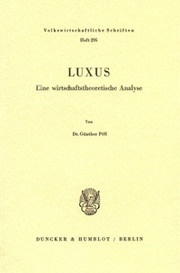 Abbildung von: Luxus. - Duncker & Humblot