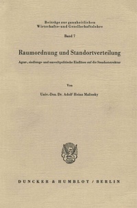 Abbildung von: Raumordnung und Standortverteilung. - fibre