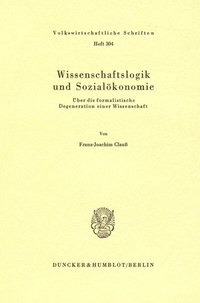 Abbildung von: Wissenschaftslogik und Sozialökonomie. - fibre
