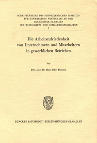 Abbildung von: Die Arbeitszufriedenheit von Unternehmern und Mitarbeitern in gewerblichen Betrieben. - fibre