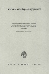 Abbildung von: Internationale Anpassungsprozesse. - Duncker & Humblot