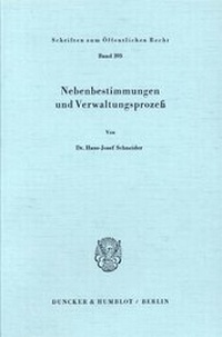 Abbildung von: Nebenbestimmungen und Verwaltungsprozeß. - fibre