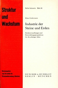 Abbildung von: Industrie der Steine und Erden. - Duncker & Humblot