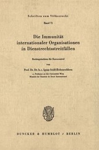 Abbildung von: Die Immunität internationaler Organisationen in Dienstrechtsstreitfällen. - fibre