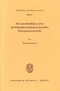 Abbildung von: Die unterschiedlichen Arten der Einkünfteermittlung im deutschen Einkommensteuerrecht. - fibre