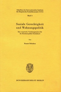 Abbildung von: Soziale Gerechtigkeit und Wohnungspolitik. - Duncker & Humblot