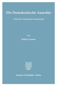 Abbildung von: Die Demokratische Anarchie. - fibre