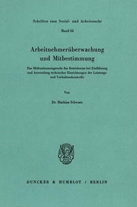 Abbildung von: Arbeitnehmerüberwachung und Mitbestimmung. - fibre