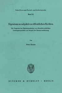 Abbildung von: Eigentum an subjektiven öffentlichen Rechten. - fibre