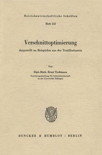 Abbildung von: Verschnittoptimierung - Duncker & Humblot