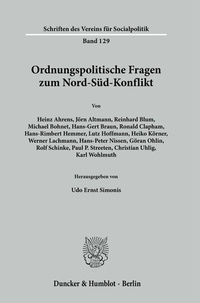 Abbildung von: Ordnungspolitische Fragen zum Nord-Süd-Konflikt. - Duncker & Humblot