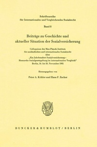 Abbildung von: Beiträge zu Geschichte und aktueller Situation der Sozialversicherung. - Duncker & Humblot
