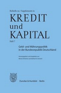 Abbildung von: Geld- und Währungspolitik in der Bundesrepublik Deutschland. - fibre